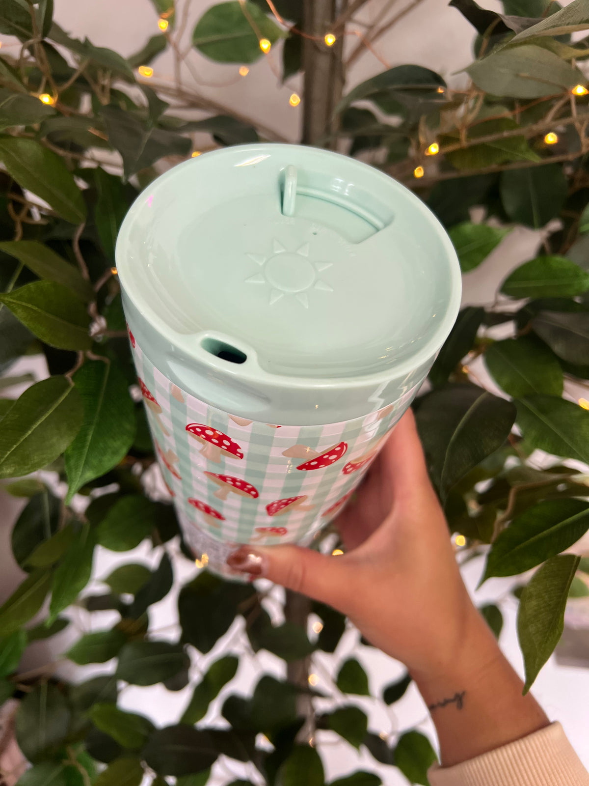 To-Go Buddy | Gingham Mushroom