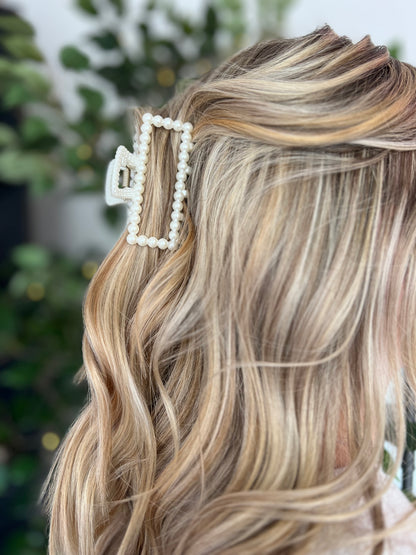 Pearl Rectangle Hair Clip