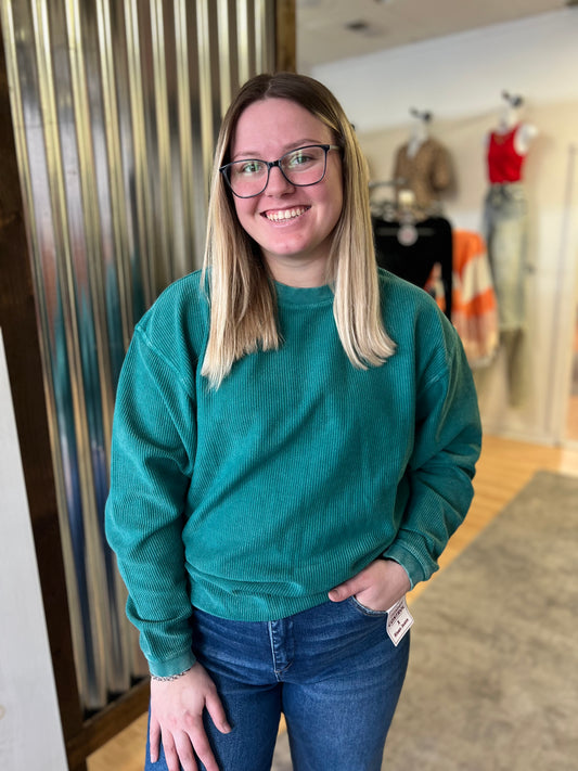 Luxe Corded Crew, Alexandrite