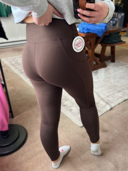 Top Notch Pocket Leggings, Espresso
