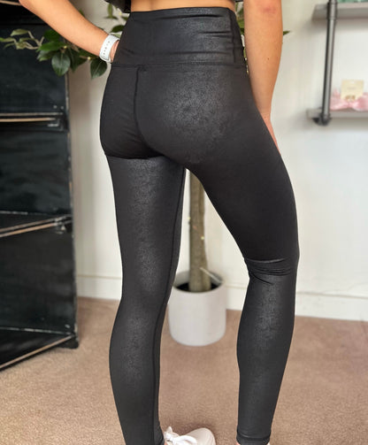 Faux Leather Pebble Leggings