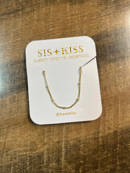 Baby Ball Chain Necklace, Gold