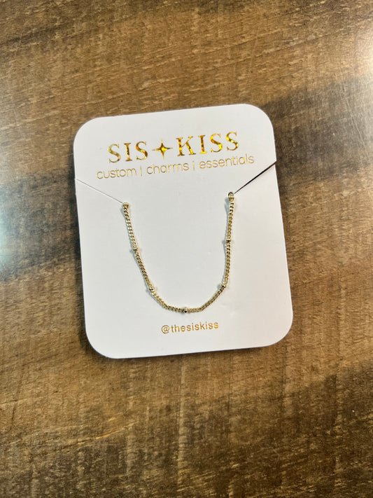 Baby Ball Chain Necklace, Gold