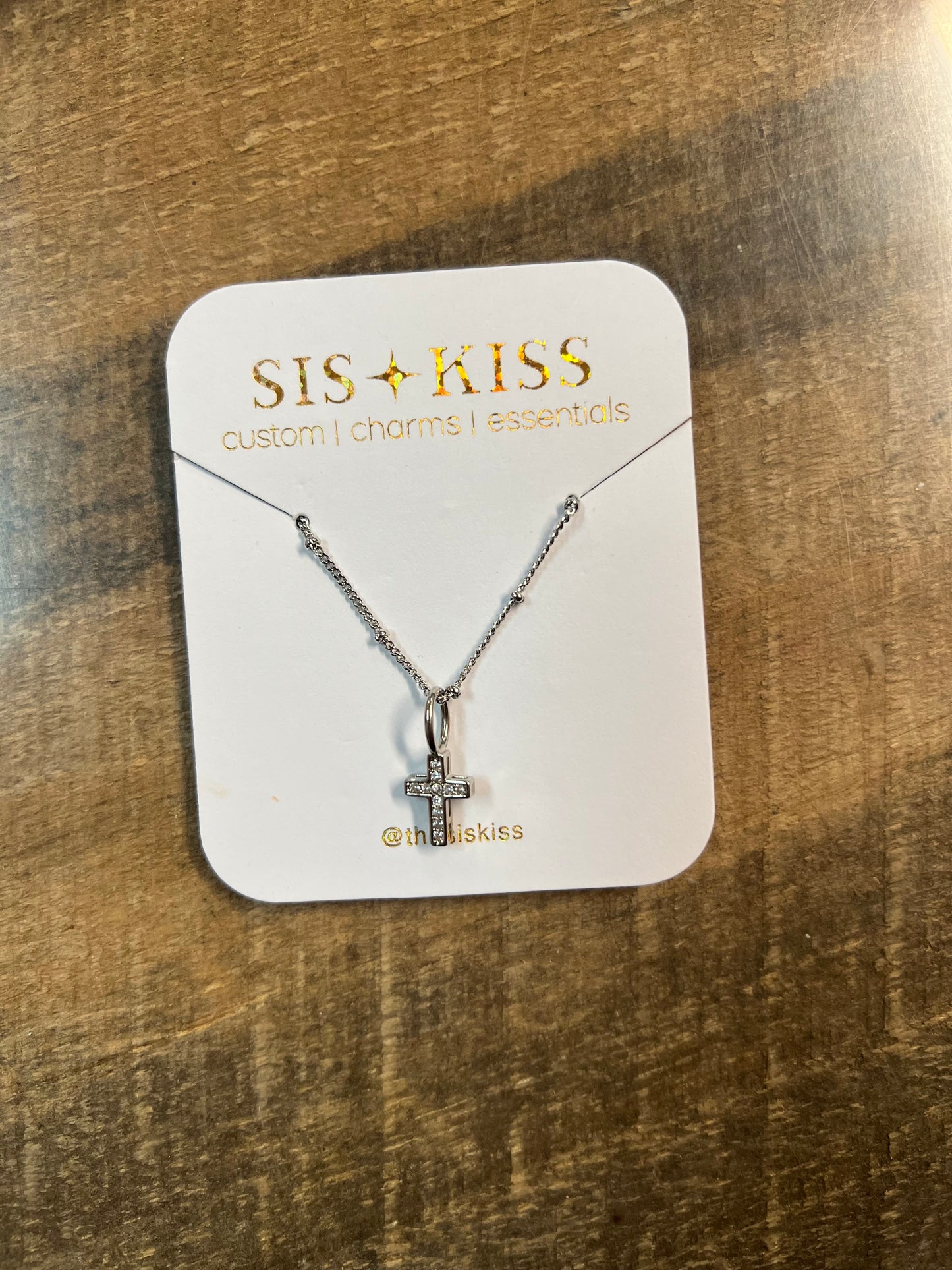 Baby Ball Chain Necklace, Silver