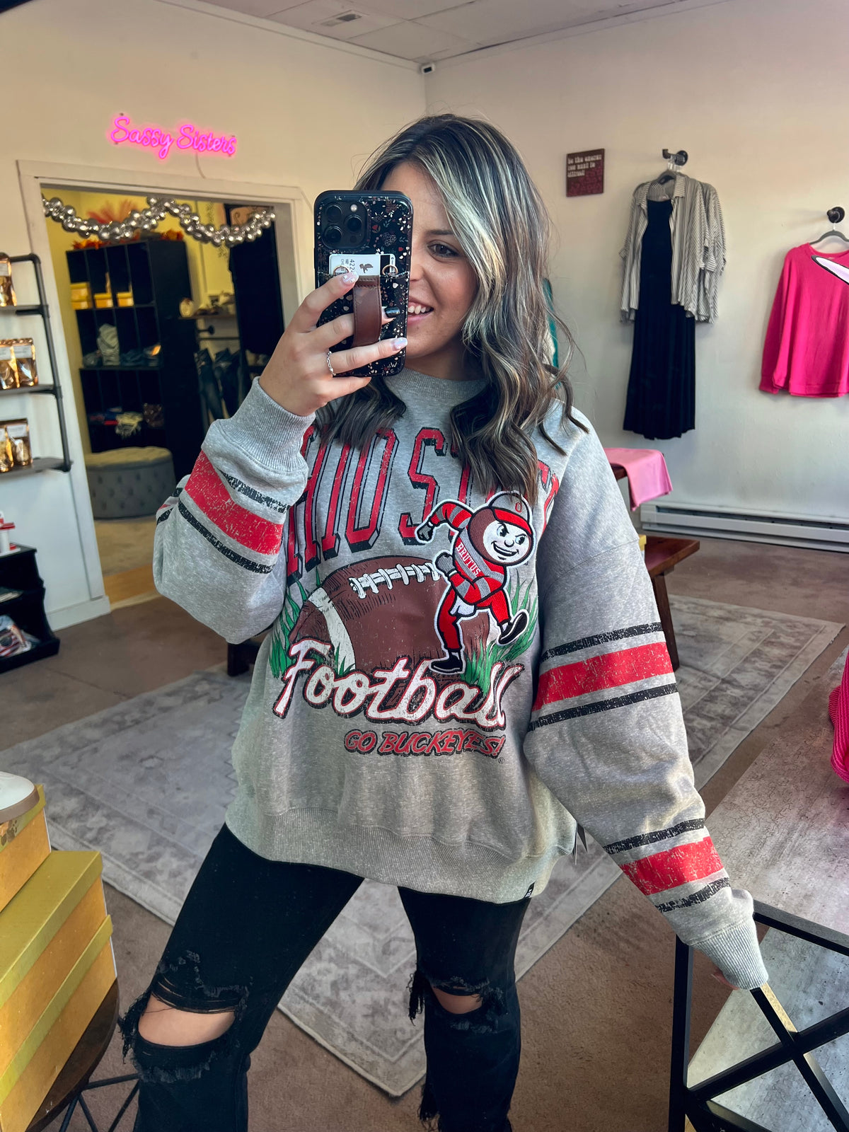 Ohio State Buckeyes Sweatshirt, Grey