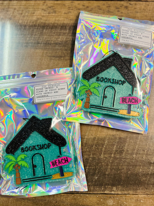 Summer Bookshop Car Freshie