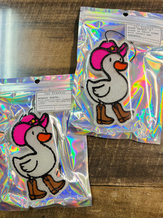 Cowboy Goose Car Freshie