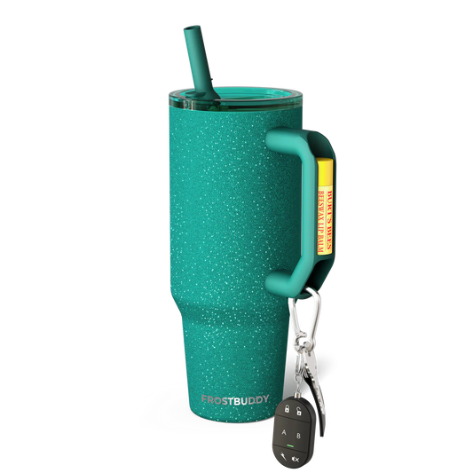 Thicc Buddy 40oz | Teal Glitz