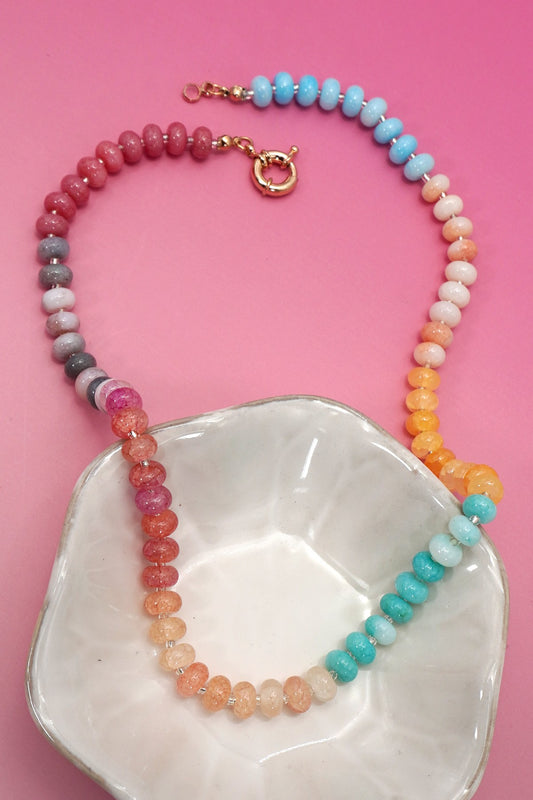 Natural Stone Mixed Necklace