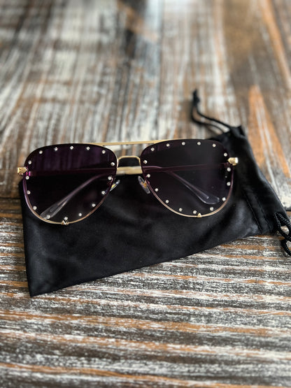 Hollywood Sunglasses, Black Ombre