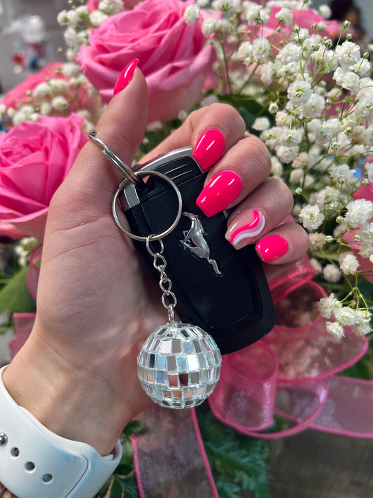 Mini Disco Ball Keychains