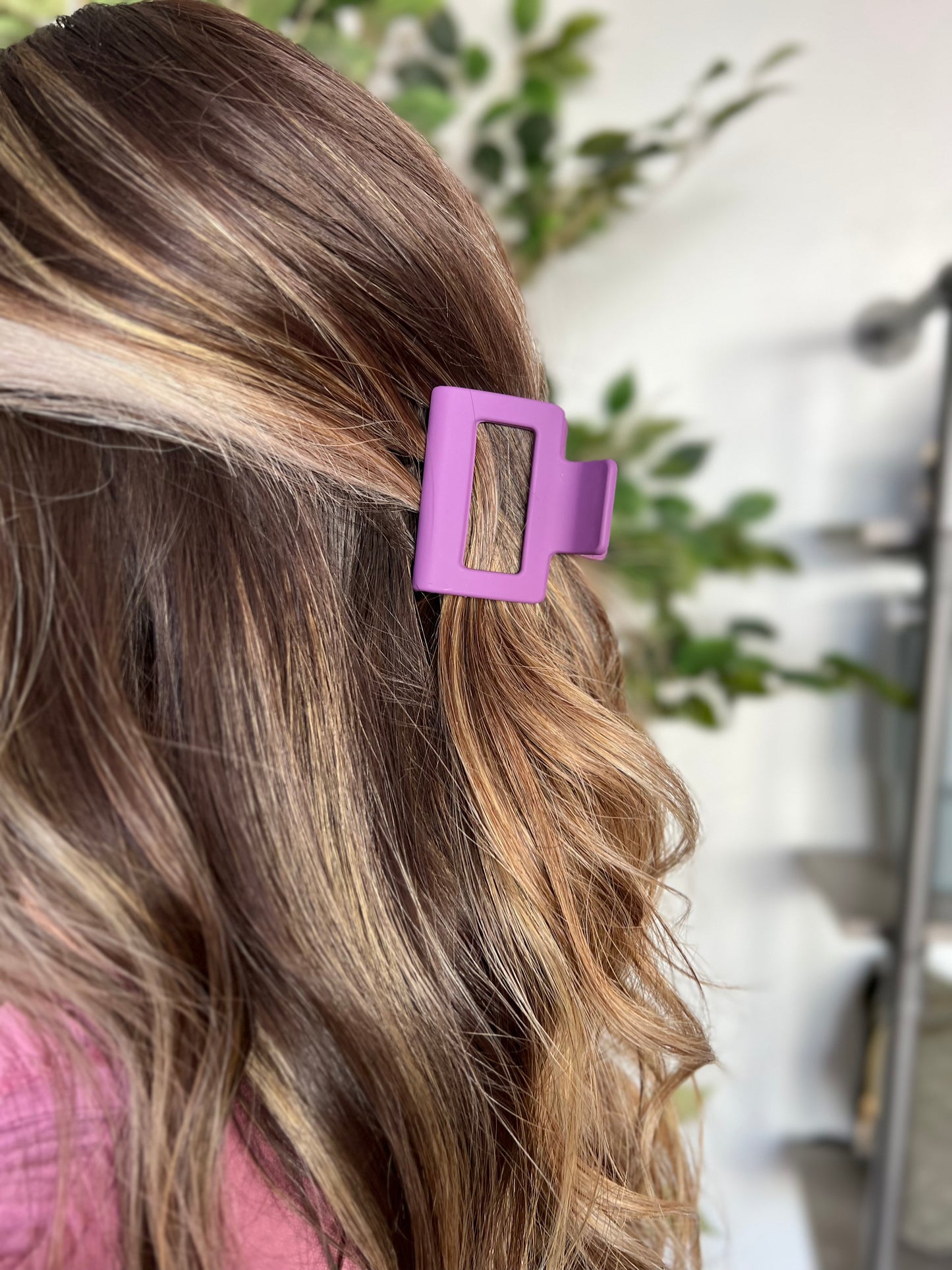 Mini Effortless Hair Clip, Purple